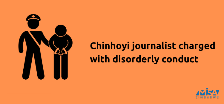 Journalist charged with disorderly conduct, Chinhoyi, COVID19 lockdown
