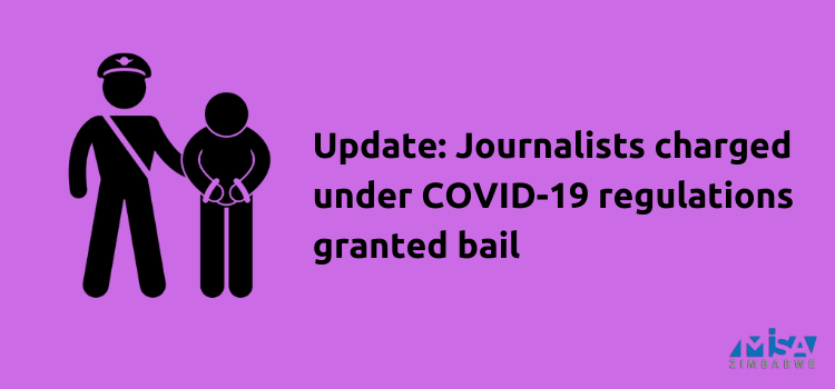 Journalists, charged, COVID-19 lockdown, Zimbabwe