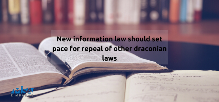 New information law should set pace for repeal of other draconian laws