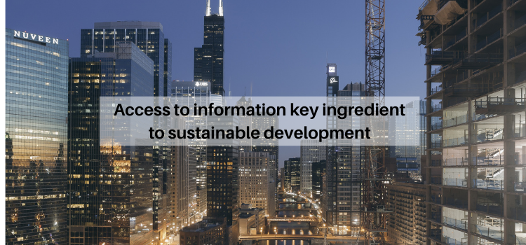 Access to information key ingredient to sustainable development