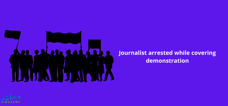Journalist arrested while covering demonstration