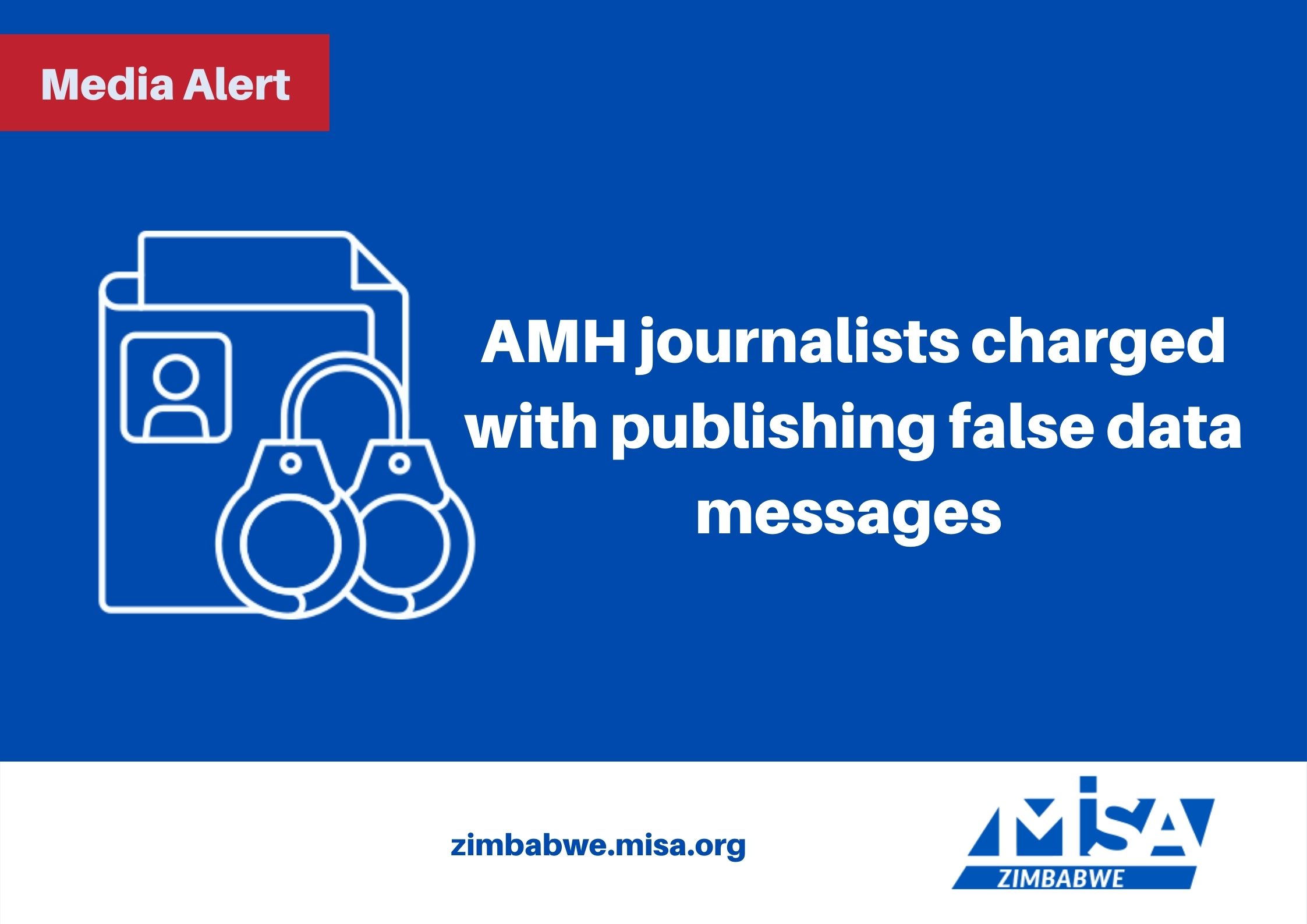AMH journalists charged with publishing false data messages 
