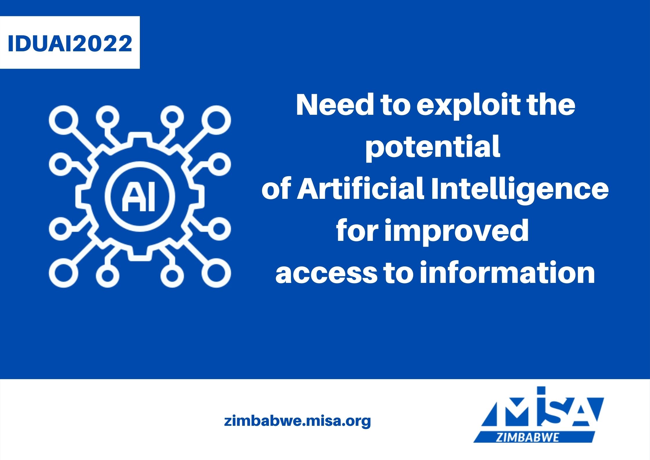 Need to exploit the potential of Artificial Intelligence for improved access to information