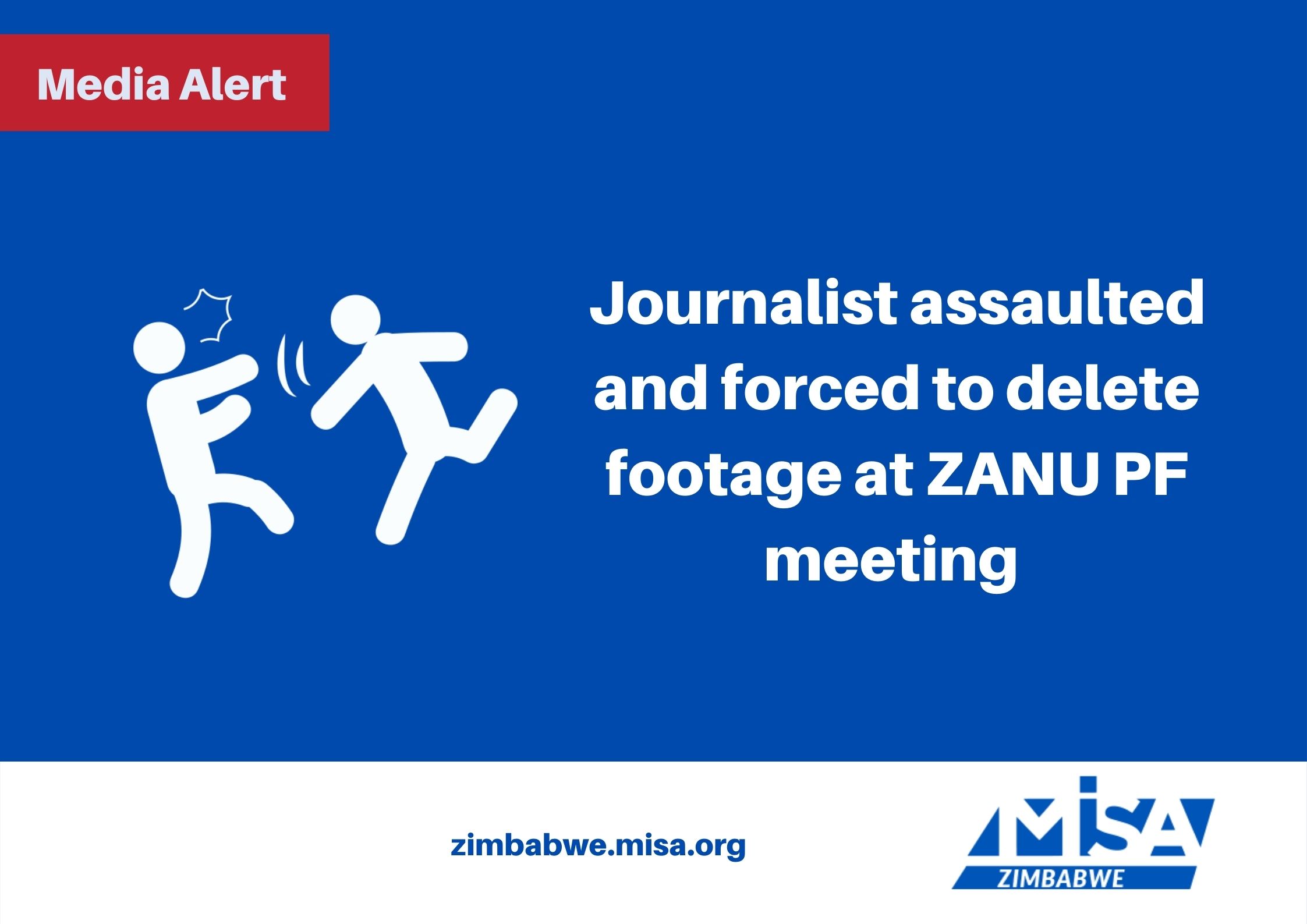 Journalist assaulted and forced to delete footage at ZANU PF meeting