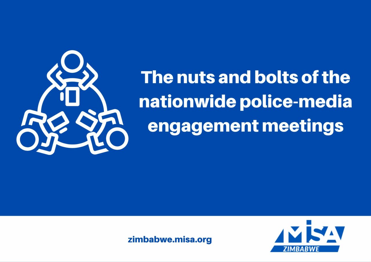 The nuts and bolts of the nationwide policemedia engagement meetings
