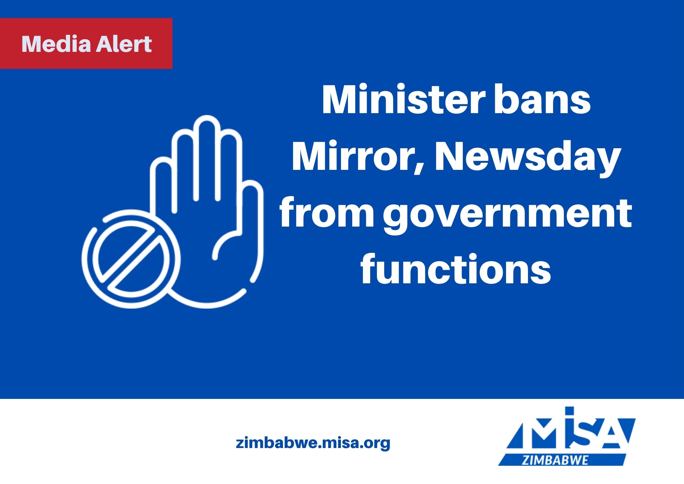 Minister bans Mirror, Newsday from government functions