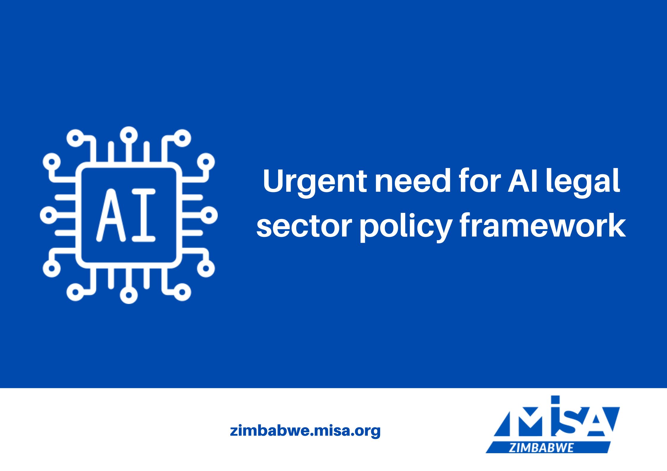 Urgent need for AI legal sector policy framework