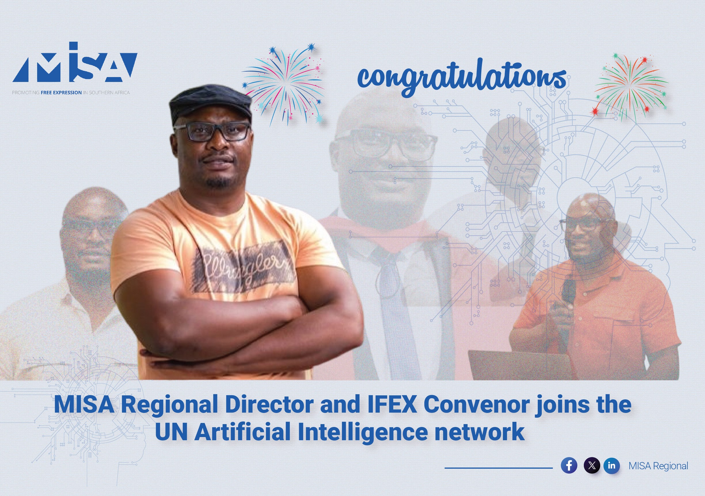 MISA Regional Director and IFEX Convenor joins the UN Artificial Intelligence network