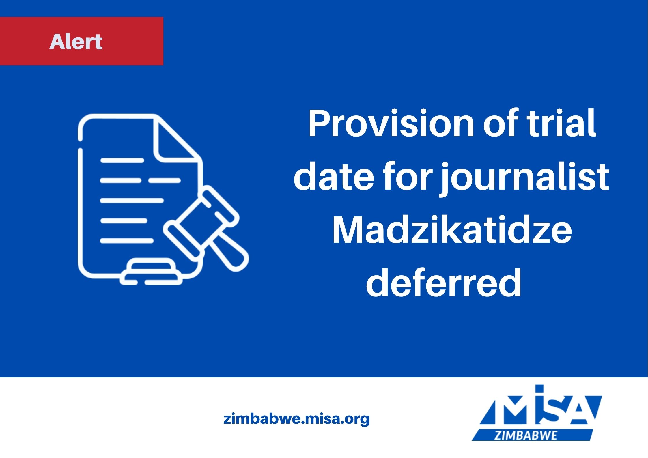 Provision of trial date for journalist Madzikatidze deferred