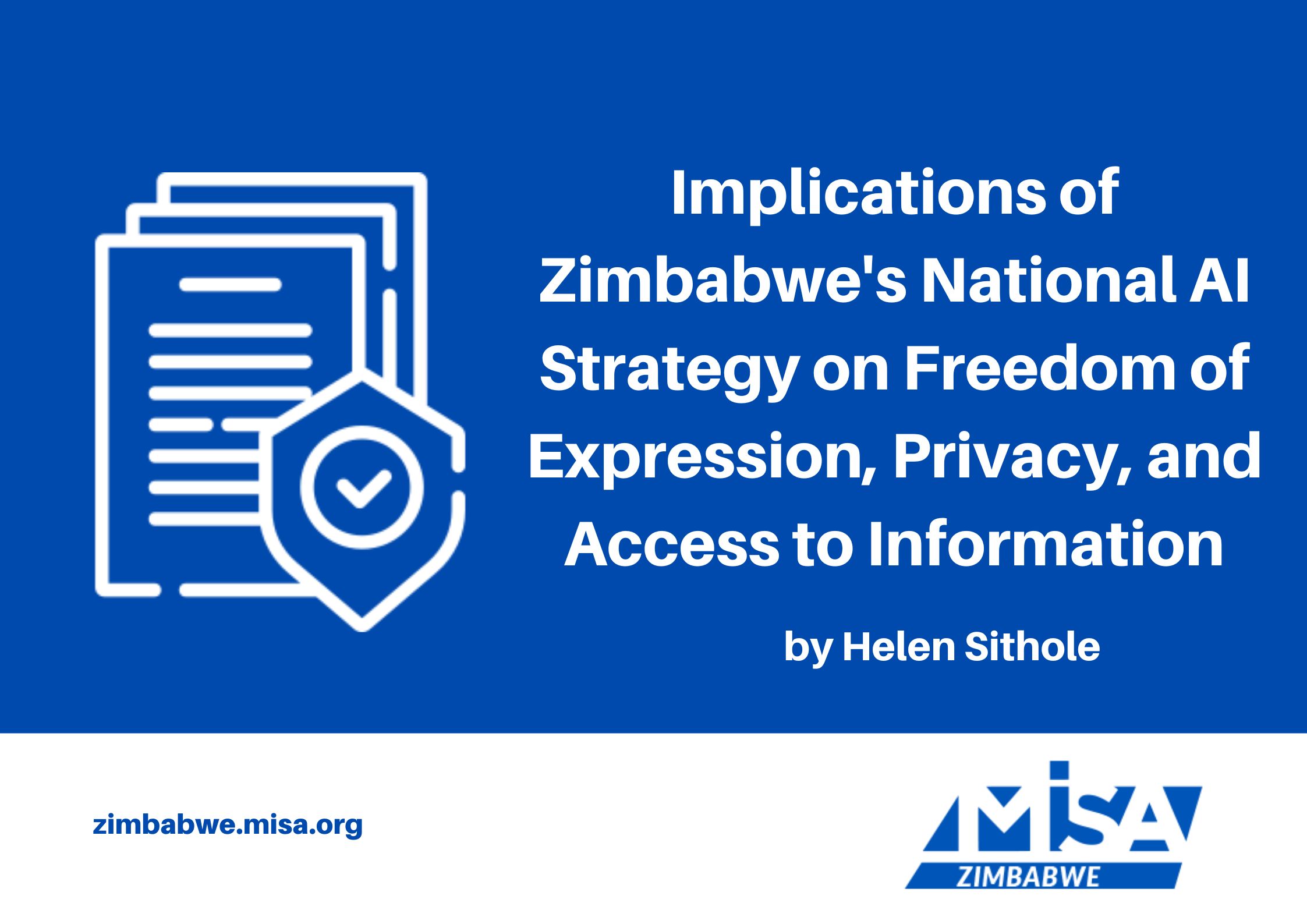 Implications of Zimbabwe’s National AI Strategy on Freedom of Expression, Privacy, and Access to Information
