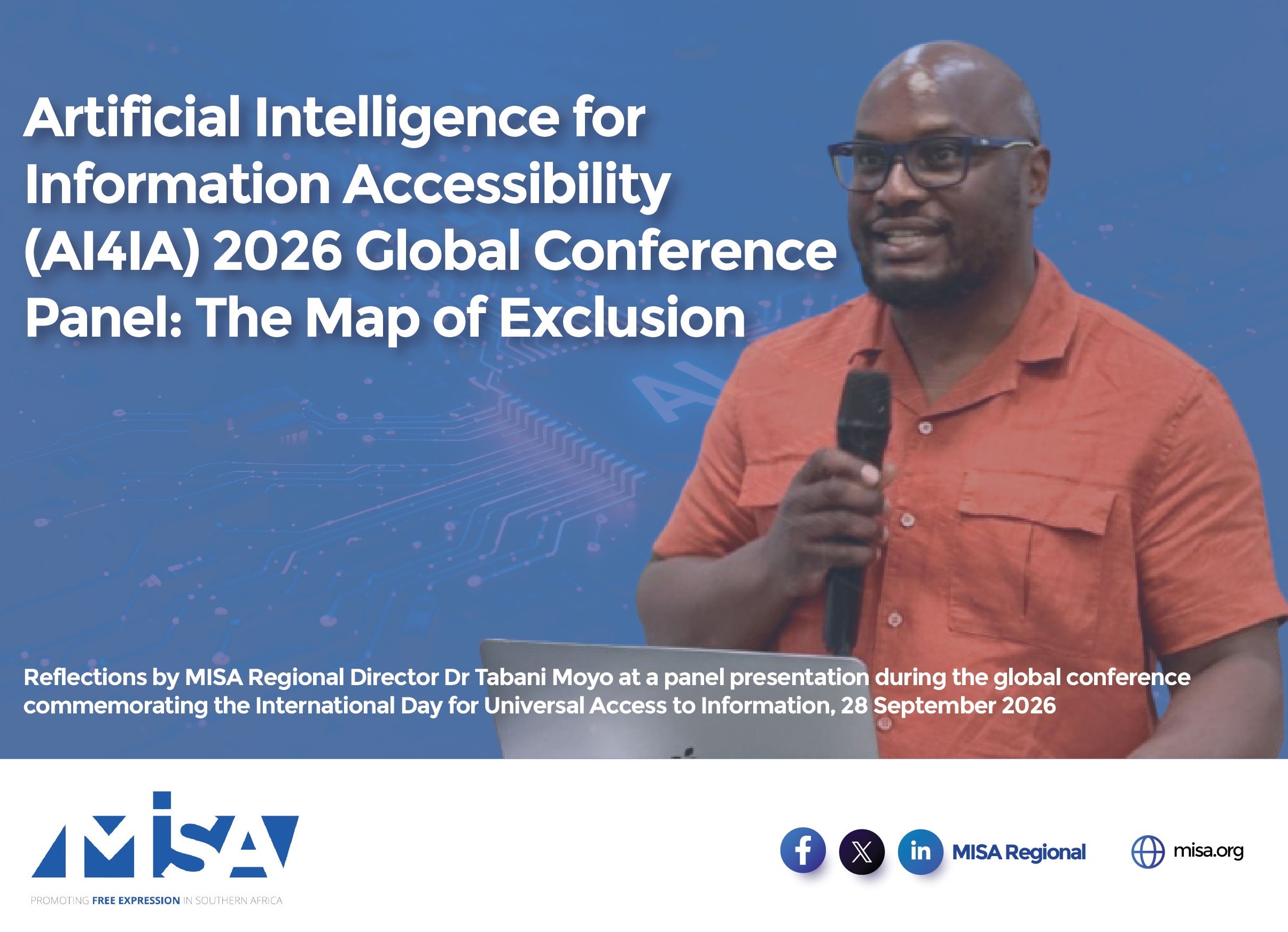 Artificial Intelligence for Information Accessibility (AI4IA) 2026 Global Conference Panel: The Map of Exclusion